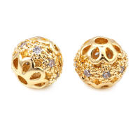 Cuentas de Espaciador de Barril de Brass Dorado de 18K Accesorios de Joyería DIY para Mujeres - details 45