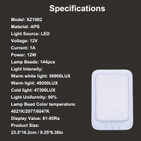 Luz LED fluorescente de 20000 Lux, terapia de luz cálida antidepresora fría, 3 colores de luz, 5 niveles de brillo táctil - details 11