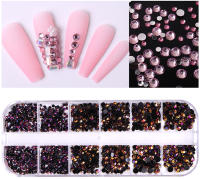 Piedras Preciosas KADS para Arte de Uñas 1500Pcs Rhinestones Flatback Round Crystal Diamond Decoración de Manicura Accesorios de Belleza Artificiales - details 6