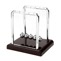 Bola de Péndulo de Metal Decoración de Mesa de Ciencia Física Bola de Equilibrio de Newton - details 5