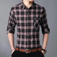 Camisa de Cuadros para Hombres Tallas Grandes 5XL 6XL 7XL Manga Larga Moda Otoño Negocios Casual Oficina - details 3