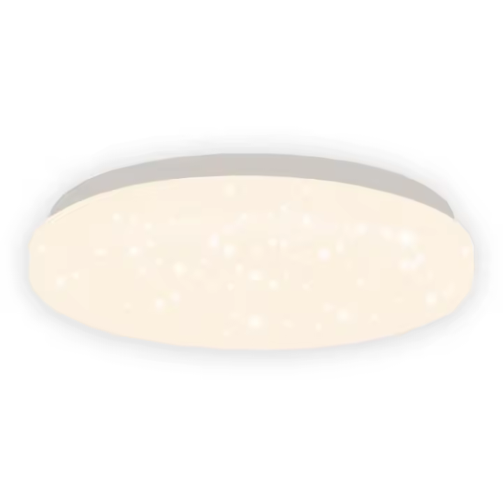 CBJKTX Luz de Techo LED Dormitorio 21 cm 15 W Blanco Cálido Dormitorio Glitter Pasillo Lámpara Redonda Pequeña Estrella Lámpara de Cocina para - 1