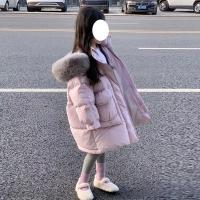 Chaqueta Parka de Algodón Aislamado para Niñas Cuello de Piel, Abubuela, Calidez Cómoda, Color Sólido - details 6