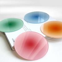 Juego de Posavasos de Acrílico Resistente a Altas Temperaturas Posavasos Transparentes Semi-Resistentes al Sol con Color de Acuario 4 Piezas - details 0