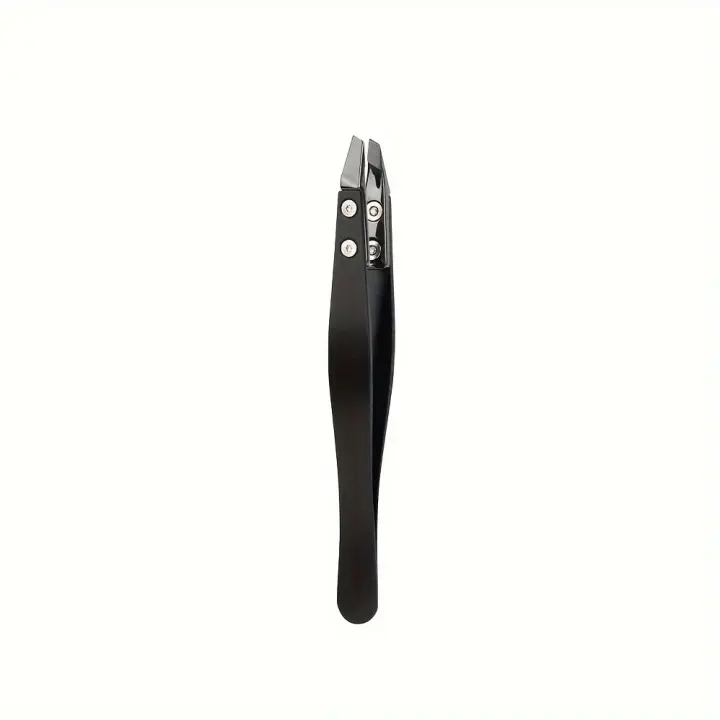 Pinzas puntiagudas de cerámica de Zirconia, pinzas de acero inoxidable con puntas inclinadas, bordes, cejas, barbas, pelo, pinzas para pestañas - 1