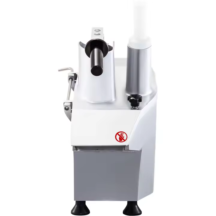 SucceBuy Cortador de verduras eléctrico, procesador de alimentos de 550 W con 6 discos de corte, acero inoxidable y aleación de aluminio fundido - 1