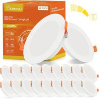 Downlight LED Empotrable Regulable Redondo, 7W 700LM, Blanco Natural(4000K), Corte 95-105mm, Foco Empotrable LED - details 0