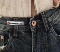 Pantalones vaqueros de pierna ancha estilo Haruku para mujer, moda urbana, Retro, rectos, sueltos, Otoño e Invierno - details 8
