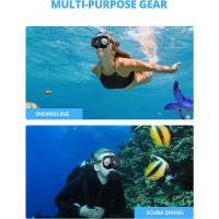 Máscara De Natación Plegable Antiniebla Con Sistema Topo Seco Para Natación Libre Equipamiento Profesional De Snorkel Para Adultos Y Niños - details 0