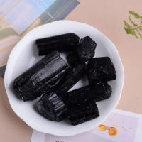 Artesanías de turmalina negra Natural, piedra de aromaterapia negra, Piedra en bruto, muestras de enseñanza - details 0