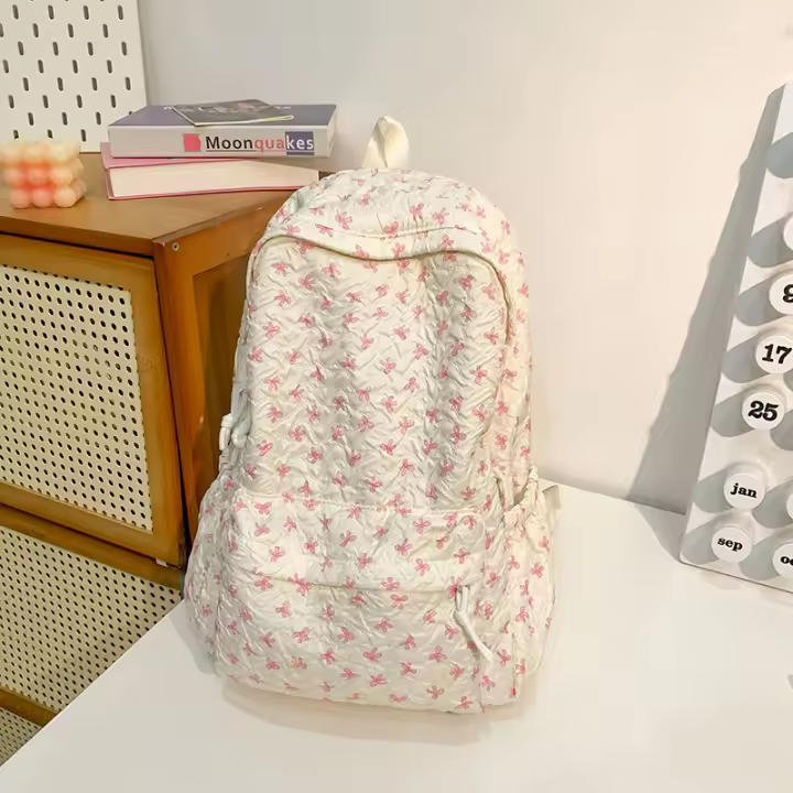 Mochila de Nylon de Alta Gama para Estudiantes de Universitarios Bolsa de Hombro Ligera para Estudiantes de Secundaria - 1