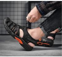 Nuevas Sandalias de Verano para Hombre Auténtico Cuero, Diseño a la Moda, Transpirables, Talla Grande 48 - details 17