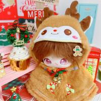 Mantón de Navidad, ropa de muñeca de algodón de 20CM, reemplazo de muñeco de nieve, ropa para muñecos de peluche, traje, ropa DIY, juguetes de peluche, ropa - details 5