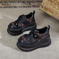 Zapatos de Muffin de Moda Primavera 2025 Calzado de Mujer con Estampado de Leopardo y Correa de Velcro - details 10