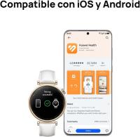 Caliente HUAWEI Watch GT 4 B19L 41mm Bluetooth Smartwatch 1.32 "Pantalla AMOLED Correa de cuero - Blanco - details 5