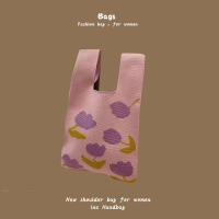 Nuevo Bolso de Moda para Mujer Bolso de Mano Casual de Lana Tejida Multicolor con Estilos Variados - details 34