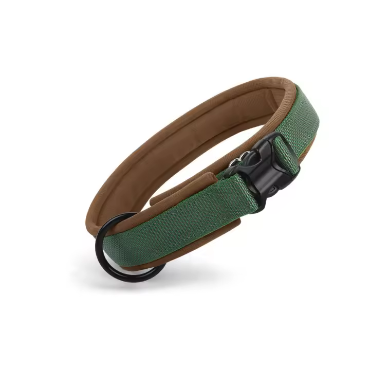 Collar de perro reflectante con correas elásticas, Collar ajustable sin tirones para mascotas para perros medianos y grandes, hebilla de liberación rápida resistente - 1