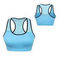 Sujetador deportivo transpirable para mujer, Top deportivo acolchado sin aros, absorbe el sudor, para correr - details 1