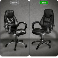 1 par de fundas para brazos de silla de oficina, funda elástica de LICRA resistente a las manchas, a prueba de polvo, para brazo de silla de ordenador - details 1