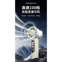 Pantalla digital de alta velocidad pequeño ventilador de mano carga USB ventilador eléctrico portátil al aire libre regalos estudiante violencia pequeño ventilador - details 2