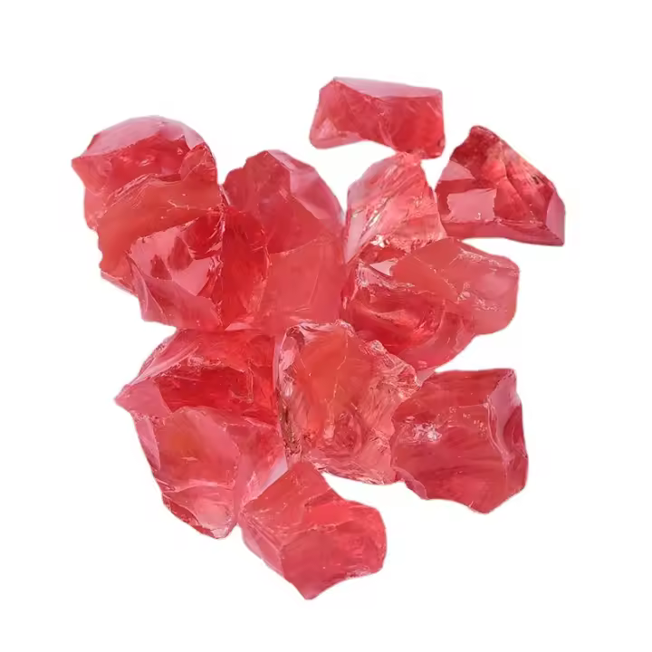 Piedra fragante difusa de 100g, cristal de fundición rojo sandía, cuarzo crudo, grava rugosa, adornos artesanales, decoración de jardín - 1