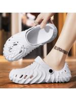 Sandalias de gran tamaño 2025 para hombre, nuevas sandalias de verano con agujeros de coco para hombre, sandalias para pareja, zapatillas de playa. - details 3