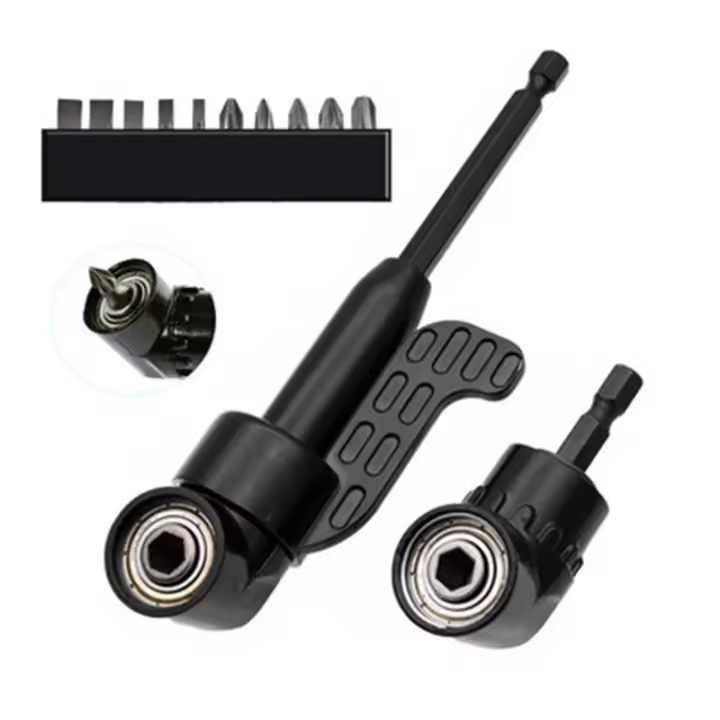 Destornillador Eléctrico de Aleación Negra con Mango Hexagonal y Punta de 105 Grados para Perforación y Giro Herramienta de Bricolaje para el Hogar - 1