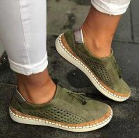 Zapatos individuales de gran tamaño, zapatos casuales de moda con borlas europeas y americanas, zapatos perezosos sin cordones para mujer - details 0