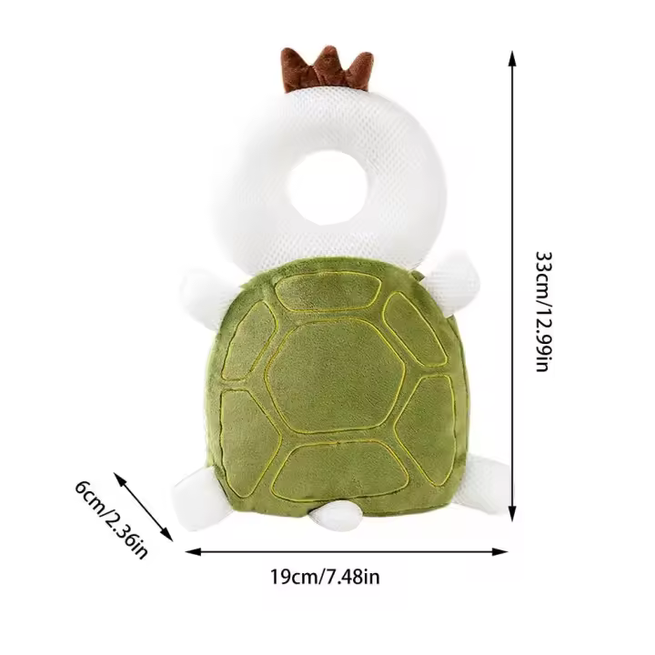 Protector de cabeza de bebé para gatear, mochila de seguridad anticaída, cojín, almohada, reposacabezas para 1 niño y niña - 1