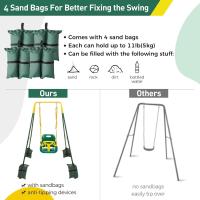 Columpio para Niños 4 Bolsas de Arena, Extremamente Resistente, Montaje Fácil, Guardado Sencillo - details 32