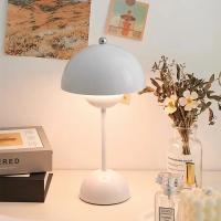 Lámpara de mesa de seta recargable por USB, accesorio de iluminación interior con ajuste de tres velocidades, lámpara de escritorio de brote de flores, decoración del Hoom, luz nocturna - details 12