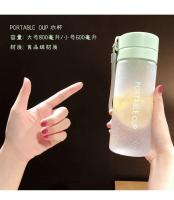 Taza de agua, taza de plástico al por mayor, botella de agua deportiva mate, doble cubierta de alto valor, gran capacidad, masculina y femenina, taza de agua para estudiantes de celebridades de Internet - details 2