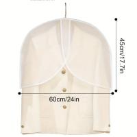 10 fundas de ropa de blancas, funda antipolvo transpirable translúcida para traje, protector de hombros para ropa - details 1