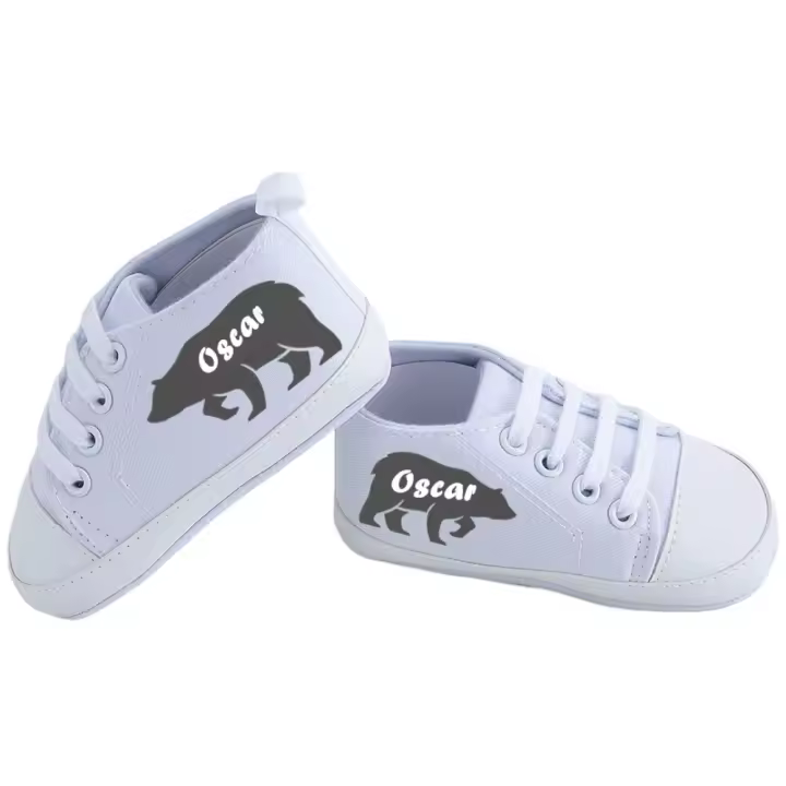 MIYOCAR-zapatos personalizados para bebé, calzado para primeros pasos, personalizable con cualquier nombre, regalo para baby shower - 1