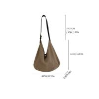 Bolso de hombro, bolso de punto ahuecado, bolso de hilo de algodón, bolso de mano de ganchillo, bolso de paja de playa bohemio de gran capacidad para estudiantes - details 0