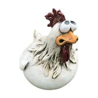 Decoración de valla de pollo divertida para jardín, granja, escultura de gallina, artesanía de arte - details 2