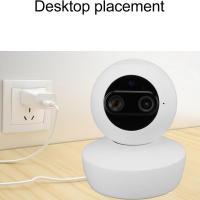 Cámara de Seguridad de Doble Lente 1080P Visión Nocturna, Ángulo Ancho, Detección de Movimiento, Comunicación Bimodal, Uso Interior para Mascotas y Vigilancia del Hogar - details 5