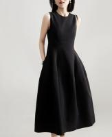 Vestido Ligero de Luna Corte Redondo sin Mangas Ajuste Delgado Moda de Talla Seis para Mujeres - details 2