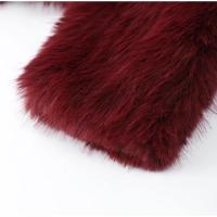 Abrigo Retro Borgoña con cuello abatible y mangas largas, abrigo corto y cálido, chaqueta holgada de piel sintética de Color sólido, abrigos de calle altos para mujer - details 8