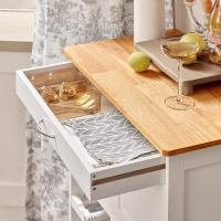 Carrito de Cocina Carrito de Servir con 3 Puertas y 1 Cajón Gris L67cmxH87cmxD38cm - details 21