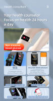 Reloj inteligente EP08, dispositivo con detección de frecuencia cardíaca y temperatura corporal, Modo deportivo, Compatible con sistemas Android e IOS - details 4