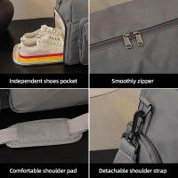Bolsa de lona deportiva para Yoga, bolsa de gimnasio en seco y húmedo con mochila escolar, bolso de viaje, senderismo al aire libre, Camping, equipaje, mochila escolar - details 9