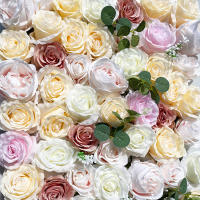 Paneles de flores artificiales para pared, telón de fondo para Banque, fiesta de boda, decoración del hogar, 12 piezas, 15,75x23,62x0,79 pulgadas - details 9