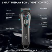 Cortadora de pelo eléctrica para hombre, recortadora de barba inalámbrica con carga USB, potente - details 6