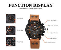 Reloj de pulsera de cuarzo militar del ejército para hombre Reloj masculino - details 1