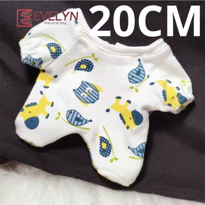 Evelyn (muñeca) pijamas de 20cm, ropa de bebé, ropa corporal de estrella de mar, accesorios de juguete Diy de dibujos animados para niñas, regalos de amor y espacio profundo - 1