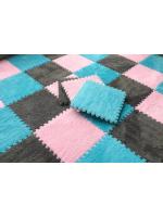 Alfombra de empalme de 20 piezas para habitación, manta de cabecera para niños, resistente a las manchas, 30x30 Cm - details 17