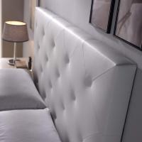 tapizado Rombo 140X60 cm Blanco, para Cama de 135 cm, Acolchado con Espuma, 8 cm de Grosor, Incluye herrajes para Colgar - details 1