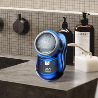 Afeitadora eléctrica portátil para el hogar, con pantalla Digital miniafeitadora recargable por USB, tamaño de bolsillo, elimina el vello - details 4