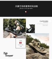 Zapatillas de Cuero Genuino para Hombres Estilo Romano Casuales para Exteriores - details 9